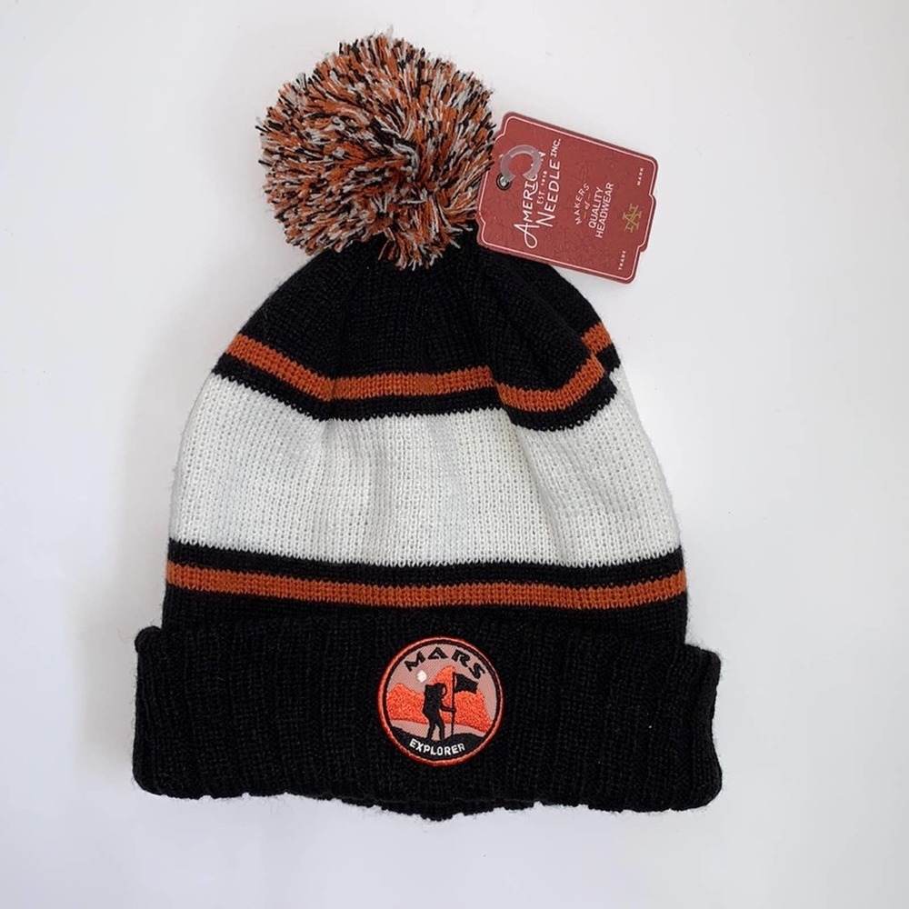 NWT AMERICAN NEEDLE Mars Explorer Pompom Beanie unisex
